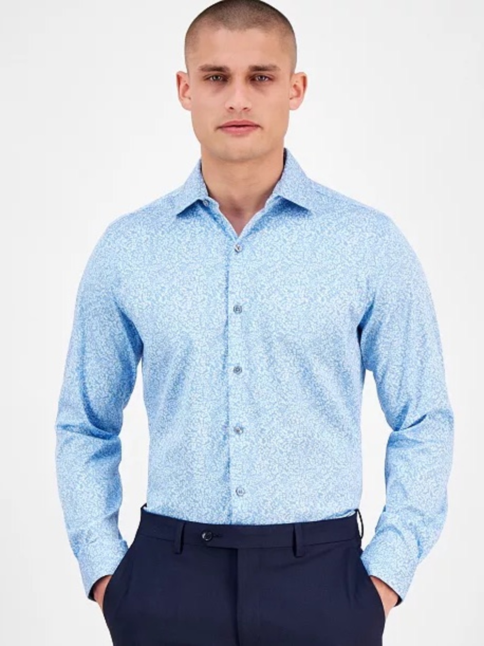 Bar III
Men's Slim-Fit Daniel Floral Dress Shirt NWT